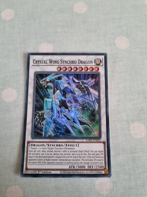 RA02-EN029 Crystal Wing Synchro Dragon -- Super Rare 1st Ed-image