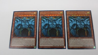 3x OBELISK THE TORMENTOR UNLIMITED ED  EGO1-EN001  ULTRA  YUGIOH  NM / UNPLAYED-image