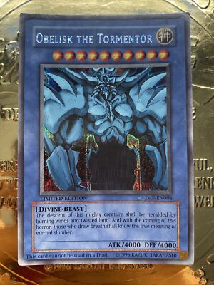 obelisk the tormentor secret rare Limited Edition Jmp-en004 (1)-image
