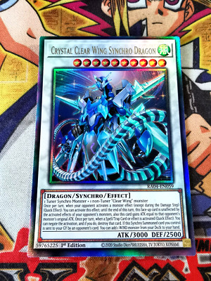 Crystal Clear Wing Synchro Dragon ra04-en059 (NEW) Ultimate Rare Yu-Gi-Oh-image