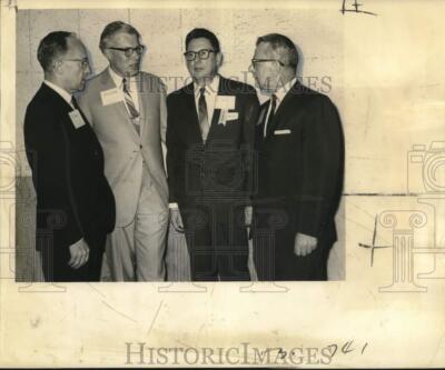 1965 Press Photo Speakers at a local peanut meeting at the Roosevelt Hotel-image