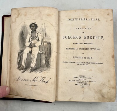 12 YEARS A SLAVE Narrative Of Solomon Northup First Edition 1853-image