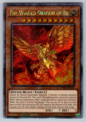 The Winged Dragon of Ra Yugioh RA03-EN137 Quarter Century Secret Rare QCR NM-image
