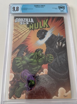 Godzilla vs Hulk #1 McGuinness Foil Variant CBCS 9.8 NM/M Slab Gorgeous Gem-image