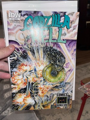 Godzilla in Hell 1 Comics Dungeon RE Variant Comic King of Monsters Gojira Kaiju-image