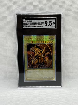 2023 Yu-Gi-Oh Winged Dragon of Ra Quarter Century Rare SGC 9.5-image