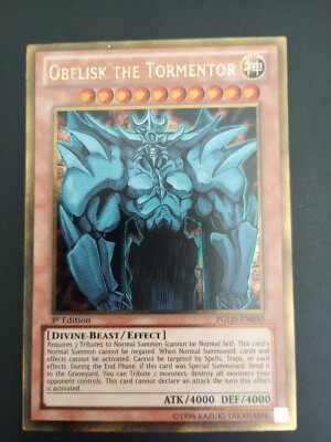 Obelisk the Tormentor - PGLD-EN030 - Gold Secret Rare 1st Edition NM-image
