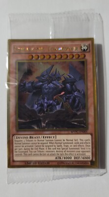 OBELISK THE TORMENTOR GOLD SECRET RARE MOVIE PROMO PACK SEALED YUGIOH MVPC-EN001-image