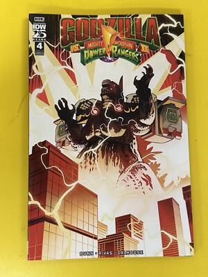 GODZILLA VS MIGHTY MORPHIN POWER RANGERS: II #4 NM 2024 Bagged & Boarded 🐶-image