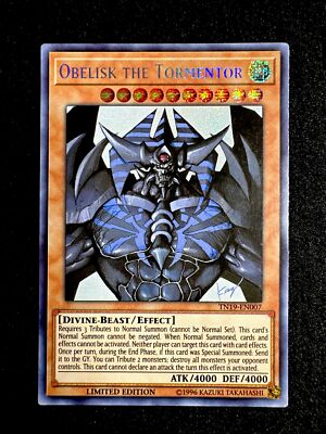 🔥YUGIOH • OBELISK THE TORMENTOR • SECRET RARE • LIMITED • TN19-EN007 • NM 🔥-image