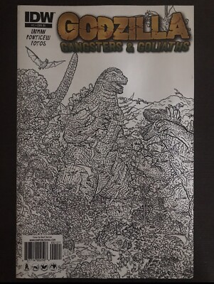 Godzilla #1 Gangsters And Goliaths Retailer Incentive Variant IDW Comic Book-image