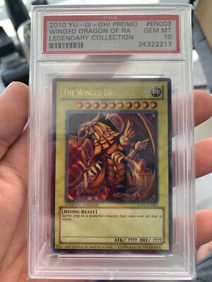 YU-GI-OH Winged Dragon Of Ra psa 10 LC01-EN003 OG-image