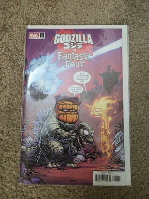Godzilla Vs Fantastic Four #1 Skottie Young Variant Marvel Comics-image