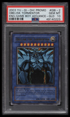 2003 Yu-Gi-Oh! Worldwide Edition Obelisk The Tormentor #GBI-002 English PSA 10-image