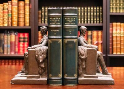 1926 Abraham Lincoln The Prairie Years 1stED Civil War Fine Leather Bindings-image