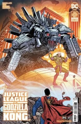 JUSTICE LEAGUE VS GODZILLA VS KONG #7 DAN MORA VARIANT  NM 2024-image