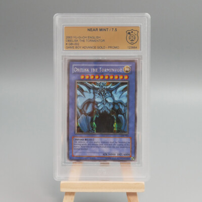Yugioh Graded Cards Obelisk the Tormentor [GBI-002] 7.5 Near Mint - GS Grading-image