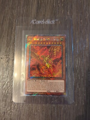 YUGIOH THE WINGED DRAGON OF RA RA03-EN137 PLATINUM SECRET Rare Misprint Crimped-image
