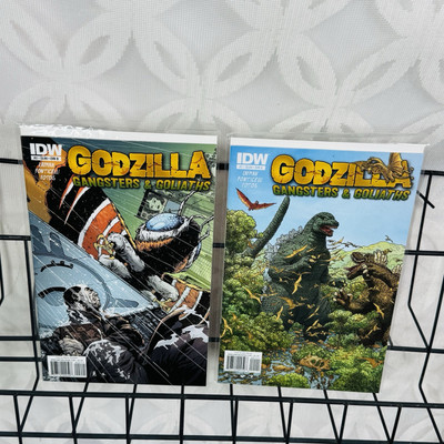 Godzilla Gangsters and Goliaths 1-2 Lot IDW Geoff Darrow Cover-image