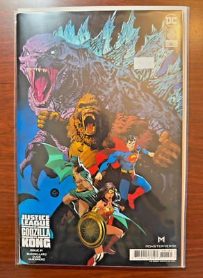 Justice League vs. Godzilla vs. Kong #1 1:25 Dan Mora Variant 1st Print NM DC-image