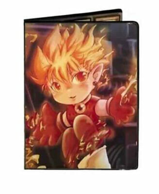 YUGIOH MAX PROTECTION FIRE BOY 9-POCKET PORTFOLIO (10 PAGES)-image