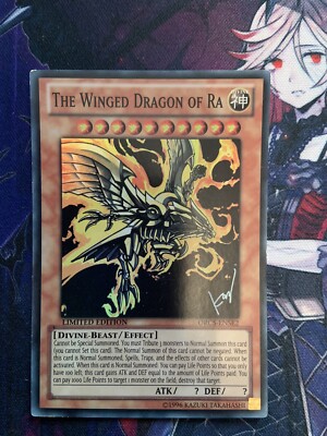 ORCS-ENSE2 The Winged Dragon Of Ra Super Rare Limited Edition NM/VLP Yugioh Card-image