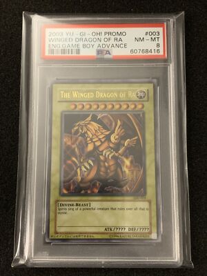 Yu-Gi-Oh! GAME BOY The Winged Dragon Of Ra (GBI-003) Ultra Rare PSA 8 NM-MT-image