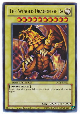 YUGIOH • Winged Dragon of Ra Egyptian Deities The Winged Dragon LC01-EN003 ULTRA NM-image