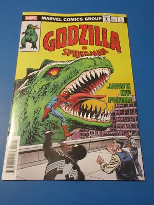 Godzilla vs Spider-man #1 Ordway variant NM Gem Wow-image