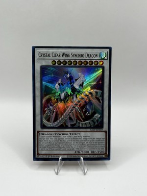 YU-GI-OH! 2x Crystal Clear Wing Synchro Dragon RA04-EN059 Super Rare -image