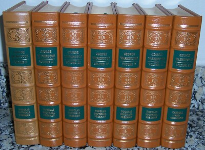 easton press GEORGE WASHINGTON 7 vols - Douglas Freeman with Carroll & Ashworth-image