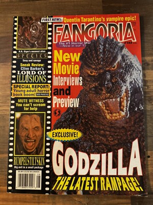 FANGORIA #145 Magazine August 1995 Godzilla / Rumplestiltskin￼ / Species-image