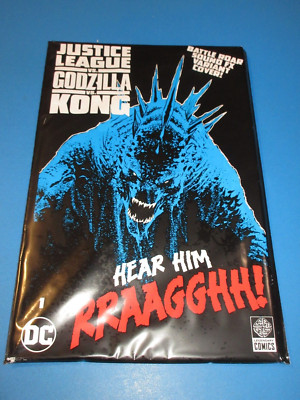 Justice League vs Godzilla vs Kong #1 Battle Roar Godzilla variant Sealed NM Wow-image
