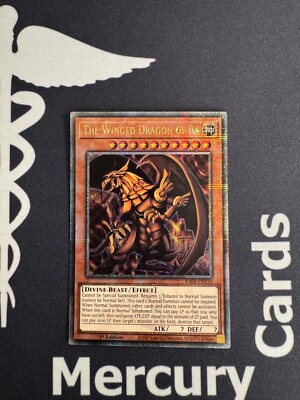 YuGiOh TCG 1x The Winged Dragon Of Ra - 1st Ed - QCR - RA04-EN118-image