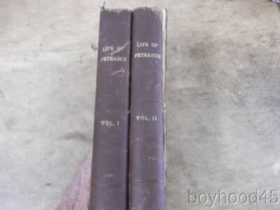 The Life of Petrarch by Mrs. Dobson-In 2-Volumes, Leather, 1803-image