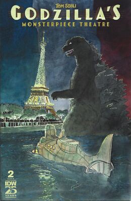 Godzilla's Monsterpiece Theatre #2 1:10 Patrick Horvath Variant IDW 2024-image