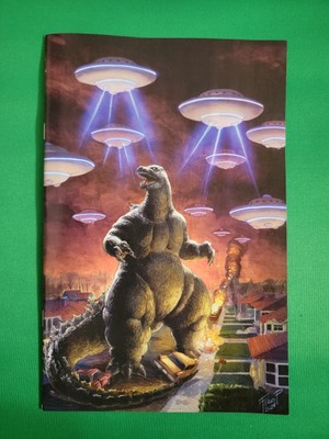 Godzilla Here There Be Aliens #1 1:25 PE VIRGIN VARIANT 2025 IDW-image