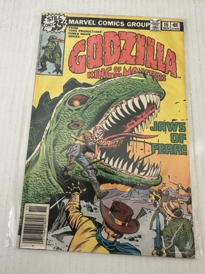 GODZILLA 16 NEWSSTAND COMIC BOOK Marvel 1978 Great Lego Ad On Back Cover-image