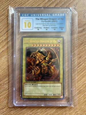 YuGiOh Winged Dragon of Ra CGC 10 PERFECT Prestine PSA LC01-EN 25th Anniversary-image
