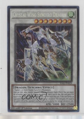 Crystal Wing Synchro Dragon 1st Ed. Super Rare #RA02-EN029 7ba-image