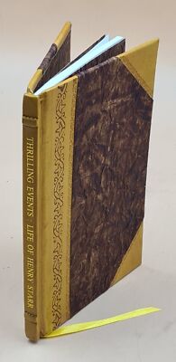 Thrilling Events Life Of Henry Starr Famous Cherokee Indian Outl [Leather Bound]-image