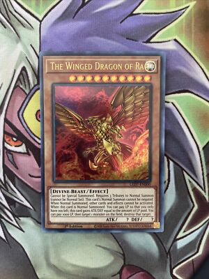 LED7-EN000 The Winged Dragon Of Ra Ultra Rare 1st Edition NM Yugioh Card-image