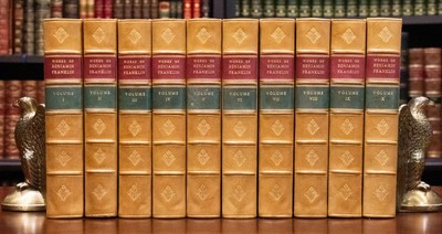 1840 Works of Benjamin Franklin First Edition Illustrated Fine Leather 10