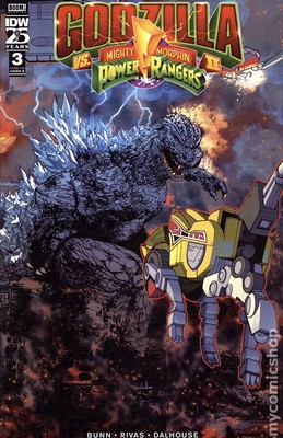 Godzilla vs. the Mighty Morphin Power Rangers II #3B NM 2024 Stock Image-image