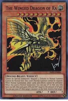 Yu-Gi-Oh! Shonen Jump Magazine The Winged Dragon of Ra #JMPS-EN006 Limited Ed-image