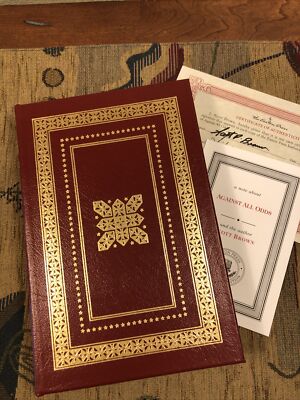 AGAINST ALL ODDS by Scott Brown Easton Press SIGNED 1ST ED w/COA LIKE NEW!-image