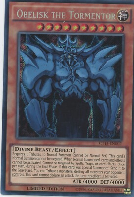 Yugioh Obelisk The Tormentor CT13-EN002 Secret Rare NM-image