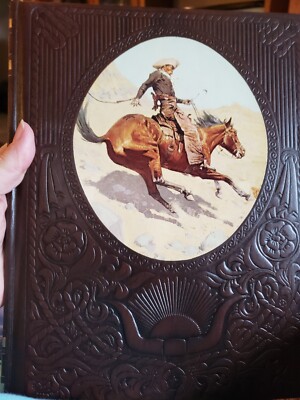 Time Life Wild West Books 13 Available Leather Embossed Covers Cowboys Indians-image