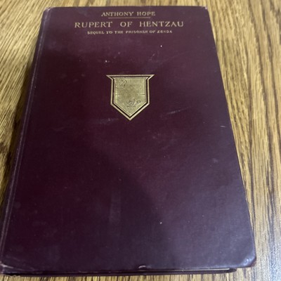 RUPERT OF HENTZAU by Anthony Hope Memoirs of Fritz Von Tarlenheim 1898 Book-image