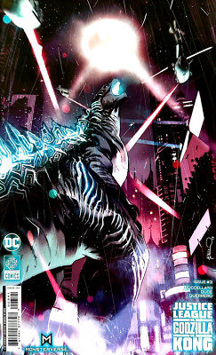 JUSTICE LEAGUE VS GODZILLA VS KONG #3 CVR D INCENTIVE SIMONE DI MEO CARDSTOCK NM-image